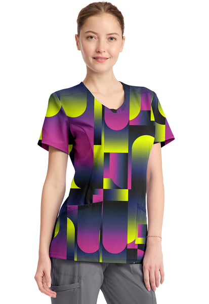 Infinity Prints Round Print Neck Top