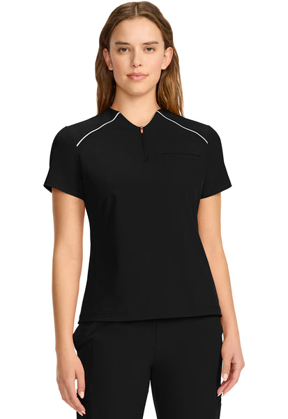 Infinity GNR8 Women's Tuck-in Mock Neck Henley Top