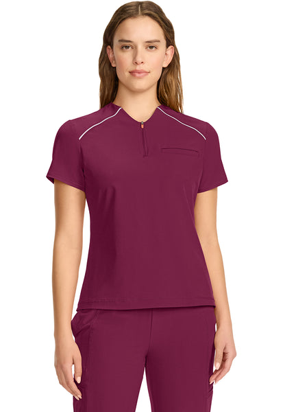 Infinity GNR8 Women's Tuck-in Mock Neck Henley Top