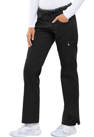 2XL Only! Cherokee Luxe Sport Mid Rise Straight Leg Pull-on Pant