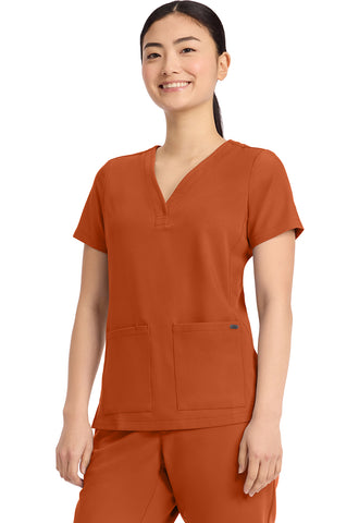 HH QUEST Women's 3-Pocket Y-Neck Top